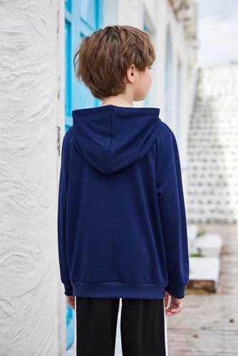 Image of Arshiner Unisex Kids Soft Pullover Hooded Sweatshirt with Pocket Basic Hoodies Sportswear Age 4-13 Years