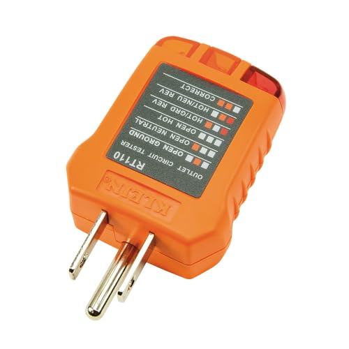 Klein Tools RT110 Outlet Tester, AC Electrical Receptacle Tester for North American Outlets by KLEIN TOOLS - Image 4