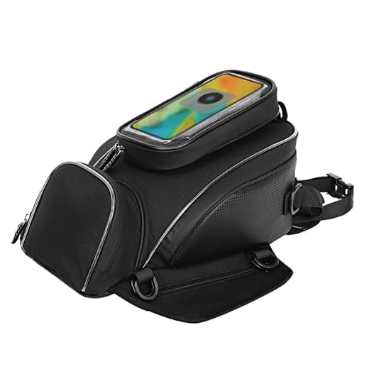 LJLBFB Motorrad Tankrucksack für KTM Duke 125 200 390 690 790 890, Vielseitige Motorradtasche mit Abnehmbarem Handyfach für Alltag und Reise