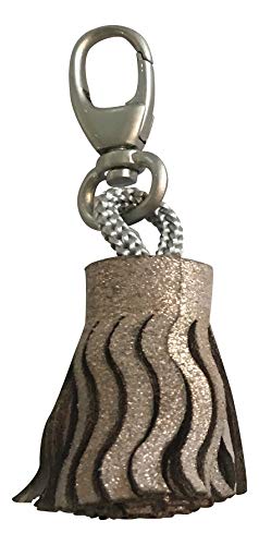 Clairefontaine 400077C Schlüsselanhänger Cuirisé, mit Perlmutt Effekt, elegant und trendig, 4 x 2,5cm, 1 Stück, Kupfer