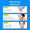 SKIN1004-Zombie-Pack-Wash-off-Face-Mask-for-Aging-Skin-Fine-Lines-Wrinkles-Enlarged-Pores-Dryness-Lifting-and-Hydrating-1-Box-8-masks SKIN1004 Zombie Pack 1 Box, 8ea, Hydrating