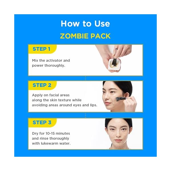 SKIN1004-Zombie-Pack-Wash-off-Face-Mask-for-Aging-Skin-Fine-Lines-Wrinkles-Enlarged-Pores-Dryness-Lifting-and-Hydrating-1-Box-8-masks SKIN1004 Zombie Pack 1 Box, 8ea, Hydrating