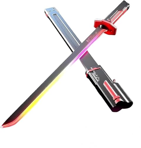 Image of LED Sword Toy for Boys & Collectors - Large Size 78 CM Sparkblade Katana with Smoke & Spark Effects | 7-Color Light-Up Blade, Sound FX, Anime-Inspired Cosplay Prop for Roleplay