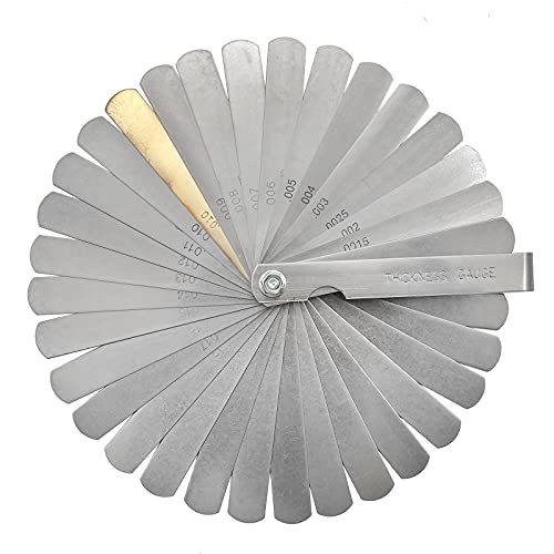 Metrisches Messgerät für Fühlerlehre, 32 Klingen, Messbereich 0,04 mm - 0,88 mm Cover