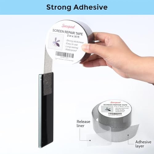 grey window screen repair tape 2in x 30ft 360in screen repair kit for windows or doors strong adhesive patch kit fiberglass mesh tape