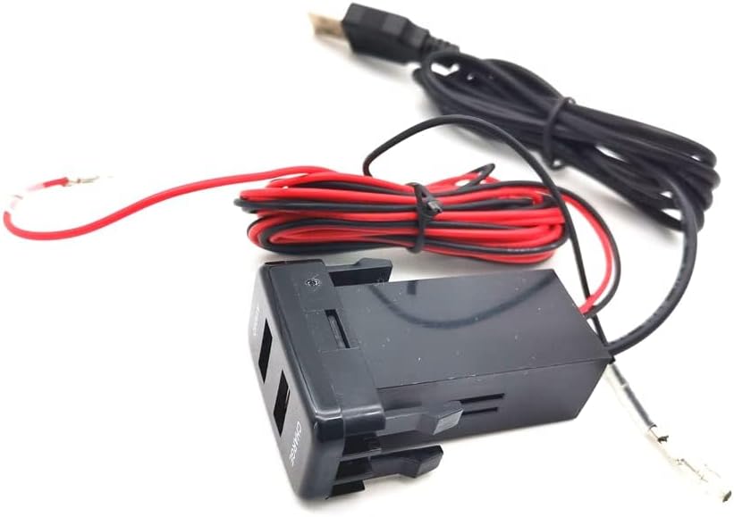 Dual USB Charger Socket Audio Adapter for Toyota 4runner Highlander Fj Cruiser