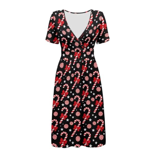 Image of Women's Summer Dresses Short Sleeve Formal Dresses with Pockets | Lightweight polyester fabric delivers cool airflow during hot summer outdoor activities