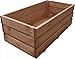 FKL DESIGN Home Deco Pflanzkasten aus Holz Pflanzkübel Kübel Kasten Garten Terrasse fertig montiert 80 cm x 40 cm x 30 cm D28 (Teak)