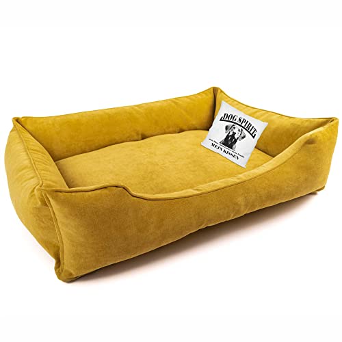 INDIGOS UG Kissen - Border Collie - Bedruckt mit Hund und Kissenfüllung - Geschenkidee - Kopfkissen - Ruhekissen - Hundekissen - für Bett Körbchen und Couch Schlafplatz