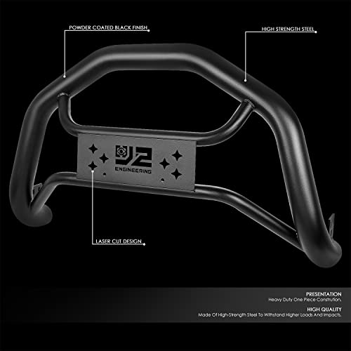 Image of J2 Engineering J2-PT-ZTL-8282 Carbon Steel Front Bumper Grill Guard Tubular Bull Bar Compatible with 99-04 F250 /F350 /F450 /F550 SD, Black