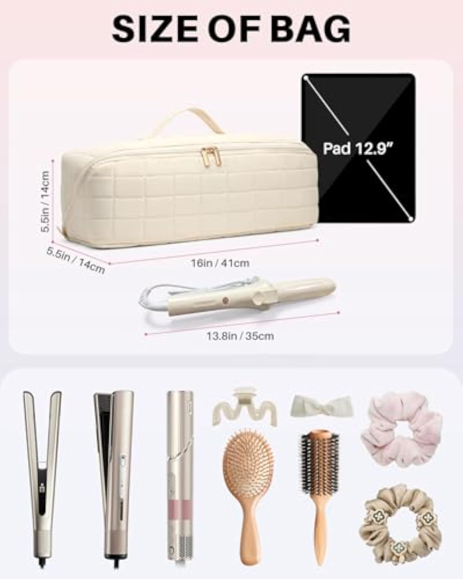 Hot Tools Travel Case with Heat Resistant Mat Pouch