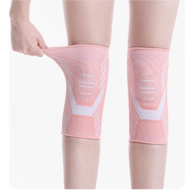 Knee Pads Support Elastic Breathable Non-slip Knitted Nylon Sports for Women