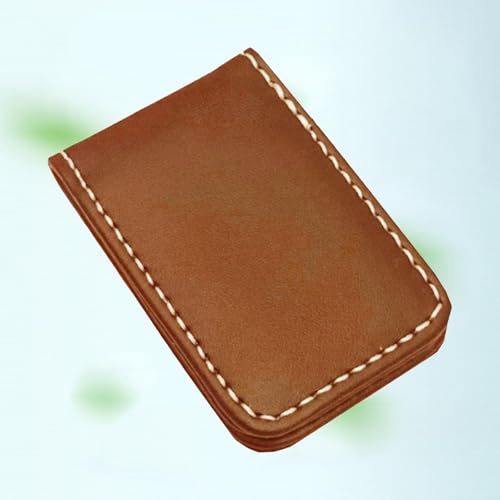 6xMagnetic Money Clip Dollar Clamp Card Holder Wallet Brown_60x41x8mm4