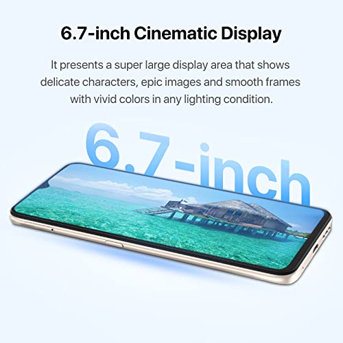 Image of UMIDIGI Cell Phone, F3 8GB+128GB Smartphone Unlocked, 48MP AI Triple Camera, 6.7inch HD Full Screen, 5150mAh Battery,18W Fast Charging, Android 11 Phone Unlock, Type-C,4G Dual SIM, NFC