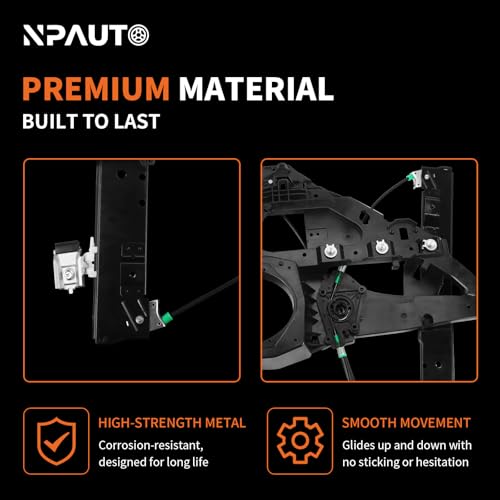 Image of Front Right Power Window Regulator with Panel Without Motor for Expedition