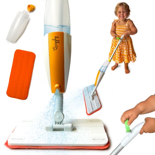 Quiggly Toddler Toy Spray Mop - Montessori Real Water Sprayer for Kids 3-5
