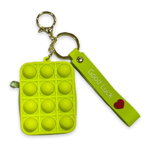 Image of AUGEN Cute Pop It Coin Purse Pouch Keychain For Gifting With Key Ring Anti-Rust (Pack Of 1)