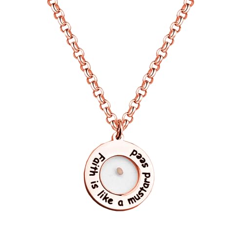 Collier graine de moutarde bijou religieux quotidien minimaliste