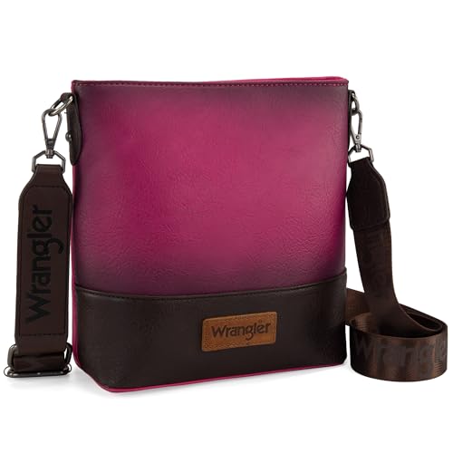 Image of Wrangler Crossbody Purses for Women Two Tone Crossbody Bags Women Purses and Handbags