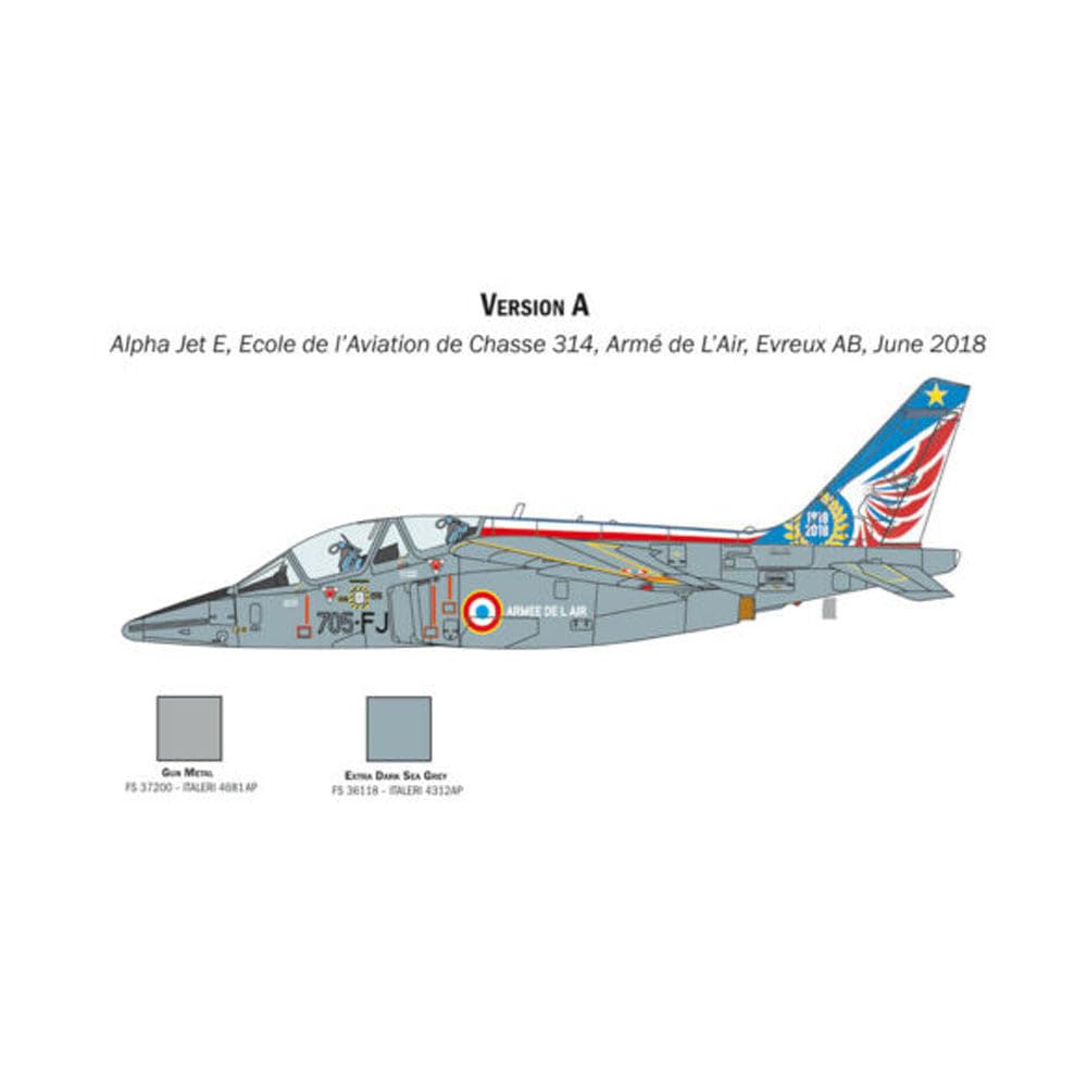 Italeri 2796S 1:48 Alpha Jet A/E-zestaw modelarski do majsterkowania hobbystyczny-klejenie plastik wierny szczegółom, nielakierowany