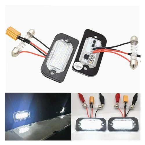 Lámpara matrícula Benz W203 luz blanca 2