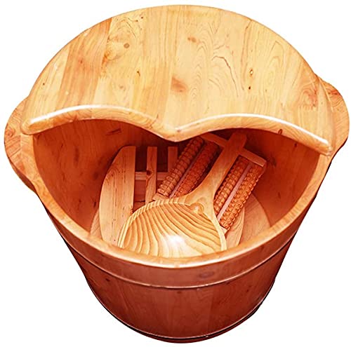 Bañera de pies de madera spa y masaje para pedicura