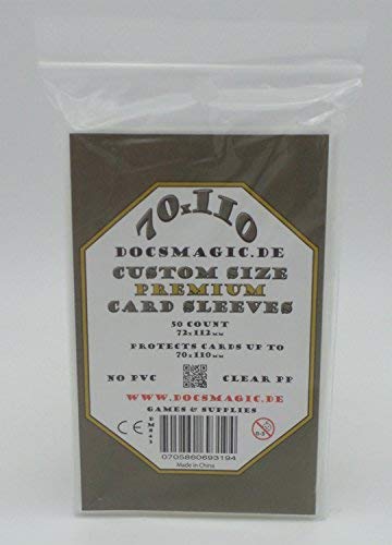 docsmagic.de 50 Premium 70 x 110 Board Game Sleeves - 72 x 112 - Scythe, 1 Pack Premium, Custom Scythe 72 x 112 mm