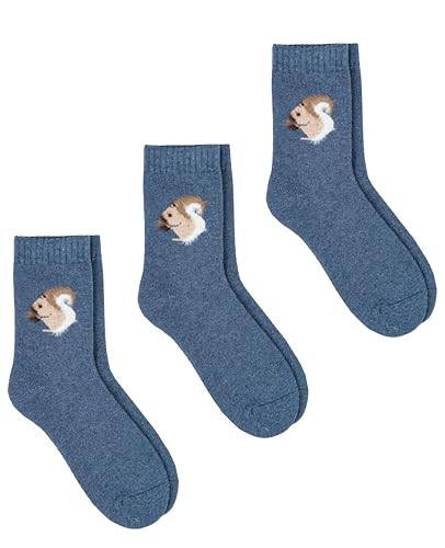 Image of Shag Wear Women's Novelty Angora Socks, Cute Animal Casual Cozy Soft and Warm, 3 Pack