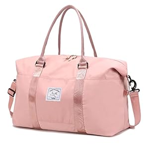 Sac de Sport Femme Sac de Voyage Léger avec Sac Humide Séparé Grande Taille Week-End pour Homme Résistant à l’eau Imperméable Capacité Nylon