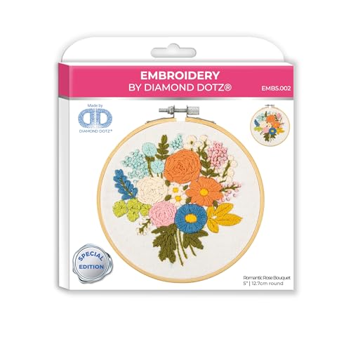 Image of DIAMOND DOTZ Romantic Rose Bouquet Embroidery Kit for Beginners and Adults