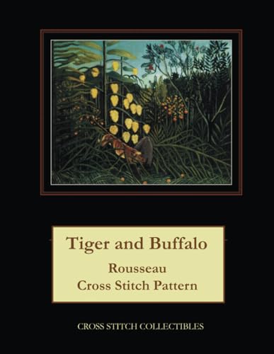 Tiger and Buffalo: Rousseau Cross Stitch Pattern