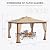 [New-Gen] Outdoor Patio Gazebo10x12,Gazebo with Mosquito Netting[Sturdy Metal Heavy Duty Frame],Outdoor Canopy Gazebo with Double Air Roofs,Outdoor Gazebo Tent,Waterproof Sunshade for Backyard/Deck