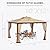 [Upgraded] 10x12 Gazebo with Mosquito Netting,Sturdy Metal Outdoor Patio Gazebo[Heavy Duty Frame],Canopy Tent with Dual Air Roof,Patio Canopy Tent,Waterproof/Wind Resistant for Deck Poolside Yard