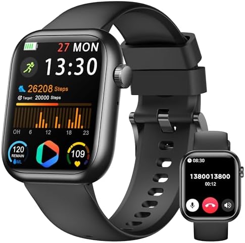 Reloj Inteligente Hombre Mujer, 1.83" Smartwatch con Llamadas Blu...