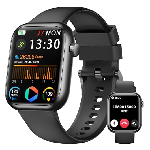 Smart Watch for Men Women(Answer/Make Call), 1.83" Fitness Watch with Heart Rate/Blood Pressure/Blood Oxygen, Pedometer, Sleep Tracker,120+ Sport Modes, IP68 Waterproof Fitness Tracker for Android iOS
