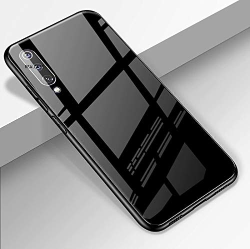 REALCASE Vivo S1 Back Cover Case,Tempered Glass Back Soft TPU Bumper Anti-Scratch Shockproof Drop Protection Pure Color Slim Fit Cover for Vivo S1 (G-Black) (B07YKN19VD) Amazon Price History, Amazon Price Tracker