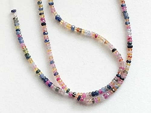 Saphir multi-couleurs véritable de 3,5mm pour créer un cadeau d'anniversaire précieux