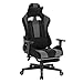WOLTU Silla Gaming Profesional Sillas de Escritorio en Tela Racing Silla Oficina Giratoria Silla Gamer Ergonómico Taburete de Trabajo Gris BS98gr