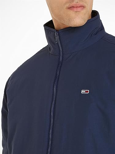 Veste courte droite zippée en nylon col montant - vue 4
