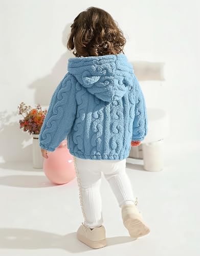 Image of Toddler Fleece Jacket Girls Warm Coats Winter Outerwear 2-6 Years