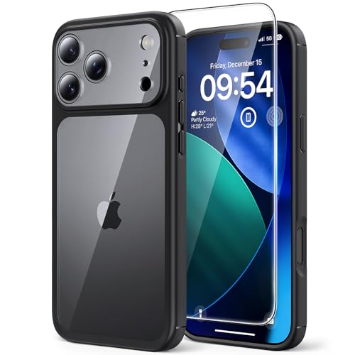 TAURI Cover per iPhone 17 Pro Max, Nero