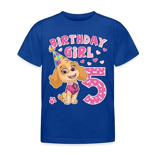 Spreadshirt Paw Patrol Skye T-Shirt – Für Kinder Zum 5. Geburtstag, 100% Baumwolle