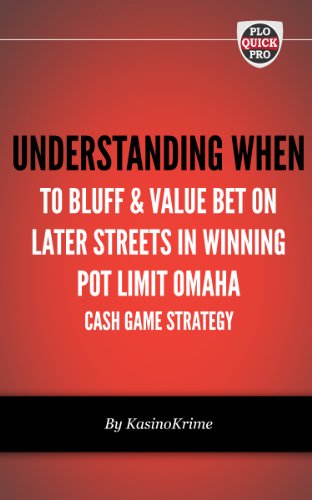 Understanding When to Bluff and Value Bet on Later Streets in Winning Pot Limit Omaha Cash Game Strategy (PLO QuickPro QuickStart Book 3)