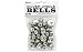 Darice 1090-62 43-Piece Big Value Assorted Size Jingle Bells, Silver