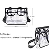 Tohrugue Trousse de Toilette Transparente,Pochette Maquillage Rangement,Trousse de Toilette Voyage, PVC Étanche Trousse de Maquillage pour Hommes et Femmes #1