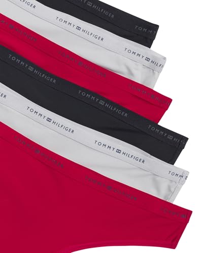 Tommy Hilfiger Women's Logo Waistband Micro Thong 6 Pack4