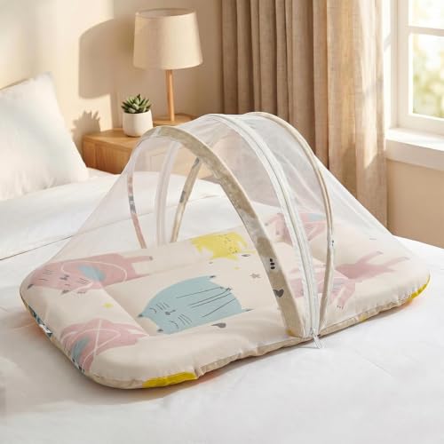 Image of StarAndDaisy 3 in 1 Baby Mosquito net for Sleeping, Mosquito net for Newborn Baby with Washable Design, Soft and Comfortable Bed.