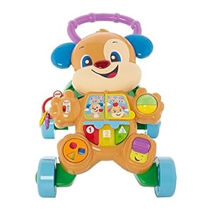 FISHER-PRICE Lernspaß Hündchens Lauflernwagen – musikalisches Gehspielzeug zum Laufenlernen mit zwei Spielfunktionen und Smart-Stages-Lerninhalten, 75+ Geräusche und Lieder, ab 6 Monaten, HBW51