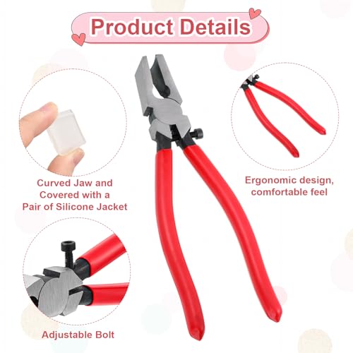 Xosjska 61Sets Key Fob Hardware Lanyard Key Fob Hardware 1 Inch with Key-Fob Pliers Tool Key-Fob-Hardware with Plier for Wristlet Lanyard Making Supplies - Thumbnail 3