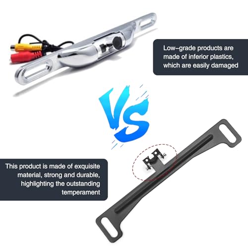 Image of 1 PCS Car License Plate Support, Driving Recorder Metal Bracket, Reversing Camera Installation Bracket, Universal for Most Cars (Black)